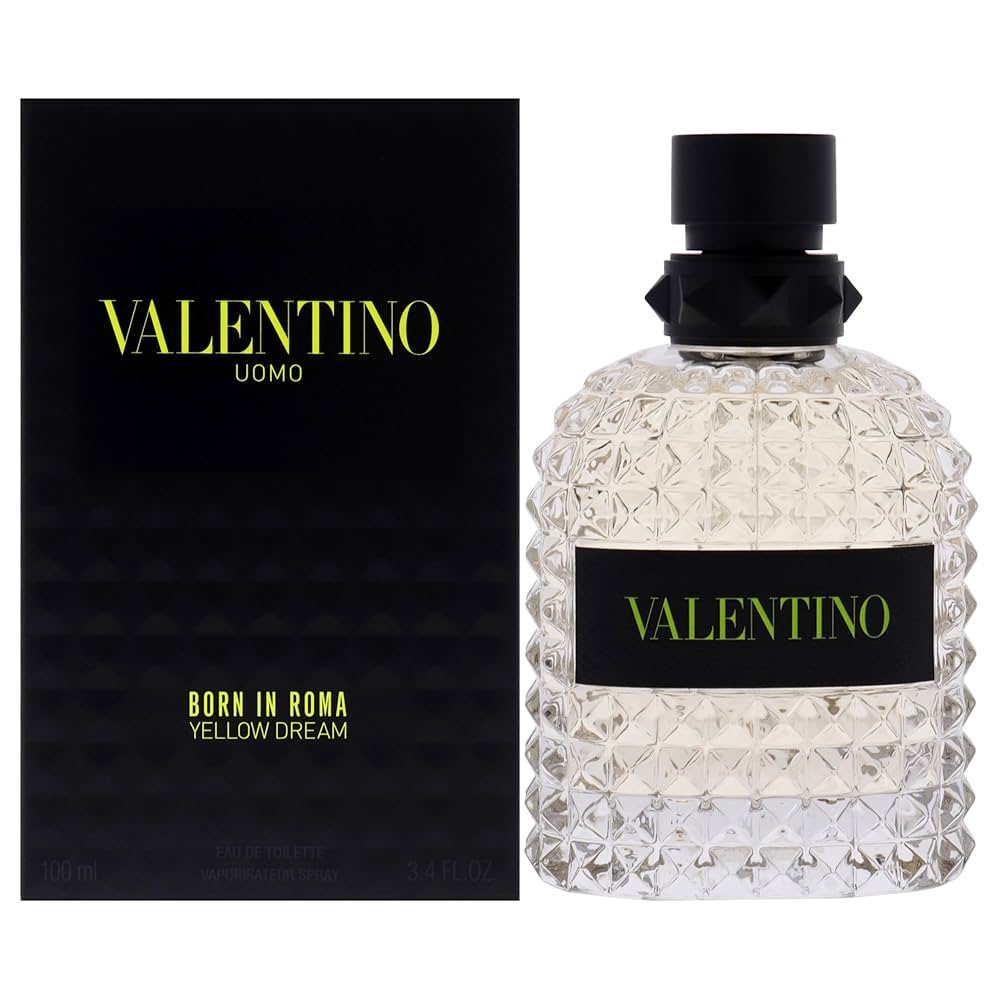 Valentino Uomo Born In Roma Yellow Dream Eau de Toilette – 100ml | A Bright & Spicy Citrus Scent for Men